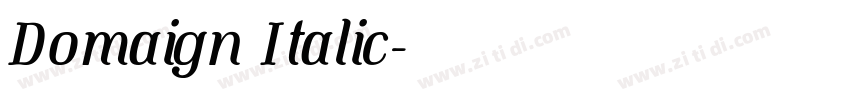 Domaign Italic字体转换 Domaign Italic字体转换